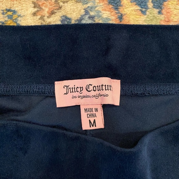 Juicy Couture Regal Blue Velour Tracksuit Hoodie (L) & Pants (M) - Make an offer - Picture 10 of 16